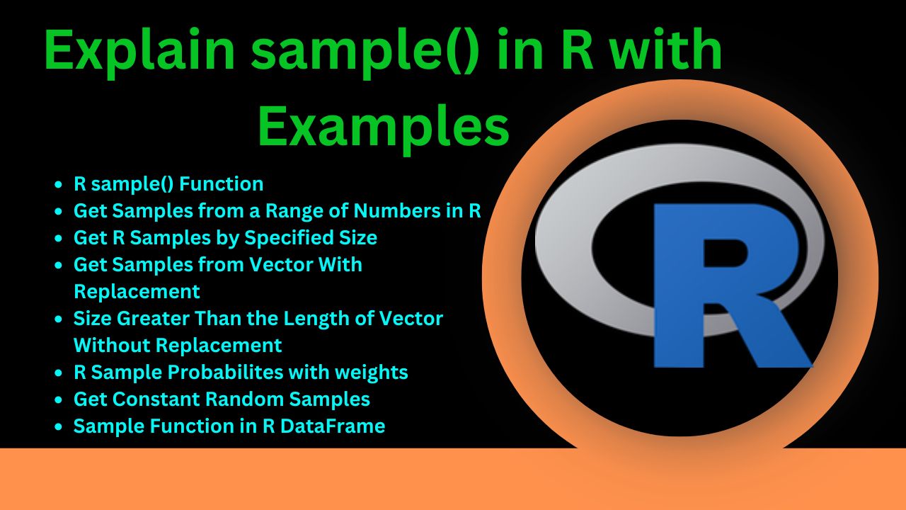Explain sample() in R with Examples - Spark By {Examples}